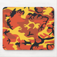 Camuflaje anaranjado Mousepad Alfombrilla De Raton