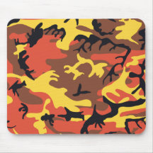 Camuflaje anaranjado Mousepad Alfombrilla De Ratones