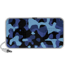 Camuflaje azul PC altavoces
