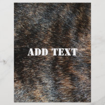 Camuflaje Brindle de la textura de la piel Flyer A Todo Color