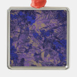 Camuflaje contra la flor azul adorno para reyes