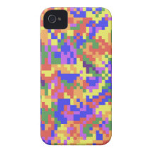 Camuflaje de Digitaces del arco iris iPhone 4 Case-Mate Funda