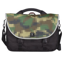 Camuflaje del pixel bolsa de ordenador