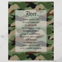 Camuflaje del unicornio flyer personalizado