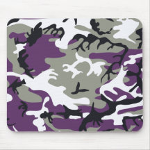 Camuflaje púrpura Mousepad Tapetes De Raton