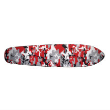 Camuflaje rojo 7 1/8" monopatín