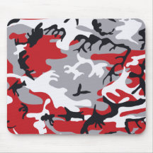 Camuflaje rojo Mousepad