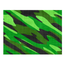 camuflaje verde del ejército de la selva texturiza postal