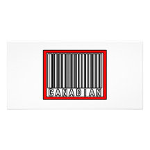 Canadiense del código de barras tarjetas fotograficas 