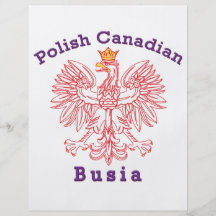 Canadiense polaco Eagle Busia Tarjetas Publicitarias