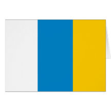 Canario, bandera de Uganda Tarjetón