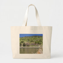 Cañas de los Cattails de los árboles de las colina Bolsas Lienzo