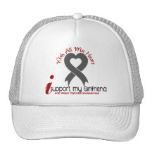 Cáncer de cerebro apoyo a mi novia gorros  