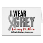 CÁNCER de CEREBRO llevo el gris para mi Brother 10 Felicitaciones