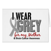 CÁNCER de CEREBRO llevo el gris para mi madre 10 Tarjetón