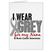 CÁNCER de CEREBRO llevo el gris para mi Nana 10 Felicitacion