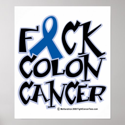 Cáncer de colon de la cogida poster