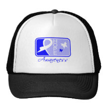 Cáncer de colon de la tarjeta de la teja de la mar gorros  