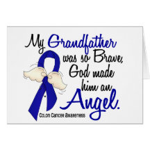 Cáncer de colon del abuelo del ángel 2 felicitacion 