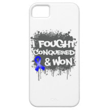 Cáncer de colon I de combate conquistado ganado iPhone 5 Funda