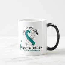 Cáncer de cuello del útero apoyo a mi novia tazas de café