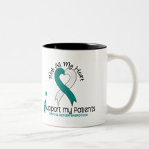 Cáncer de cuello del útero apoyo a mis pacientes taza de café
