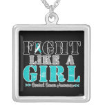 Cáncer de cuello del útero - lucha apenada como un joyerias personalizadas