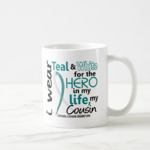Cáncer de cuello del útero para mi héroe mi primo  taza de café