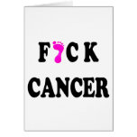 Cáncer de F*ck intrépido Tarjeton