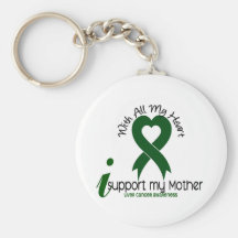 CÁNCER de HÍGADO apoyo a mi madre Llaveros Personalizados