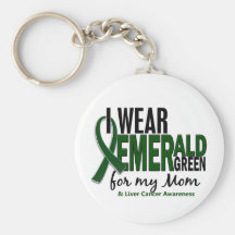 Cáncer de hígado llevo el verde esmeralda para mi  llavero