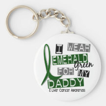 Cáncer de hígado llevo el verde esmeralda para mi  llavero