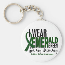 Cáncer de hígado llevo el verde esmeralda para mi  llavero