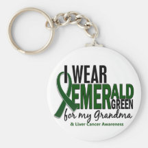 Cáncer de hígado llevo el verde esmeralda para mi  llavero personalizado