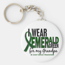 Cáncer de hígado llevo el verde esmeralda para mi  llavero
