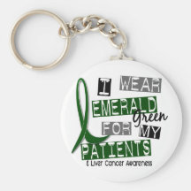 Cáncer de hígado llevo el verde esmeralda para mis llaveros