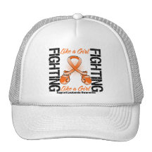 Cáncer de la leucemia QUE LUCHA como un chica Gorros