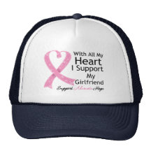 Cáncer de pecho apoyo a mi novia gorras de camionero