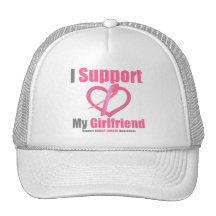 Cáncer de pecho apoyo a mi novia gorras