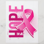 Cáncer de pecho de la esperanza 2 flyer a todo color