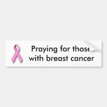 Cáncer de pecho etiqueta de parachoque