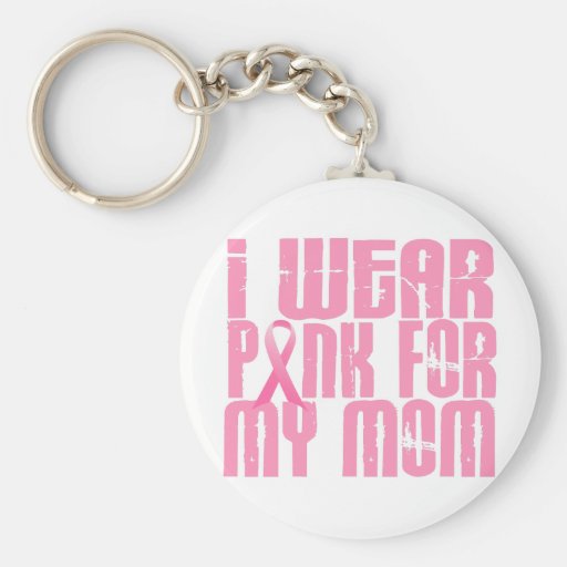 CÁNCER de PECHO llevo el rosa para mi mamá 16 Llaveros Personalizados