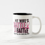 Cáncer de pecho mi BATALLA DEMASIADO 1 esposa Tazas