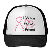 Cáncer de pecho rosado de la cinta de la novia gorras de camionero
