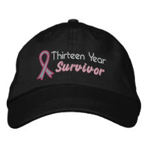 Cáncer de pecho superviviente de 13 años gorras bordadas