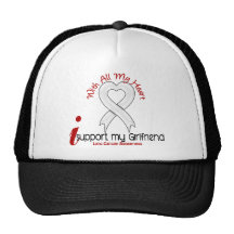 Cáncer de pulmón apoyo a mi novia gorros  