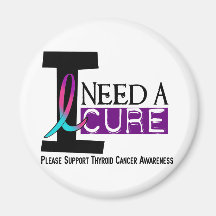 Cáncer de tiroides NECESITO una CURACIÓN 1 Imán De Frigorífico