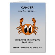 Cáncer del alcance de la burbuja tarjetas