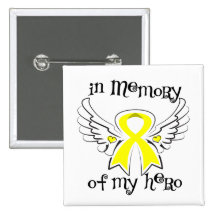 Cáncer del sarcoma en memoria de mi héroe pin