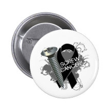 Cáncer del tornillo - cáncer de piel del Grunge Pins